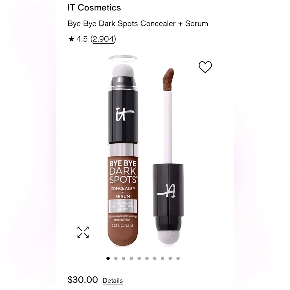 IT Cosmetics Bye Bye Dark Spots Concealer + Serum - Medium ( shade deep warm 60